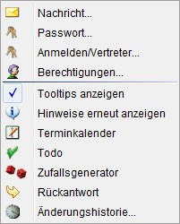 Menüpunkt Dienste